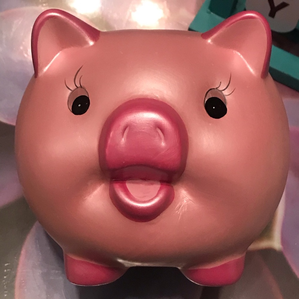 New Pink Ceramic 🐷Pink Pig Piggy Bank - Picture 1 of 16